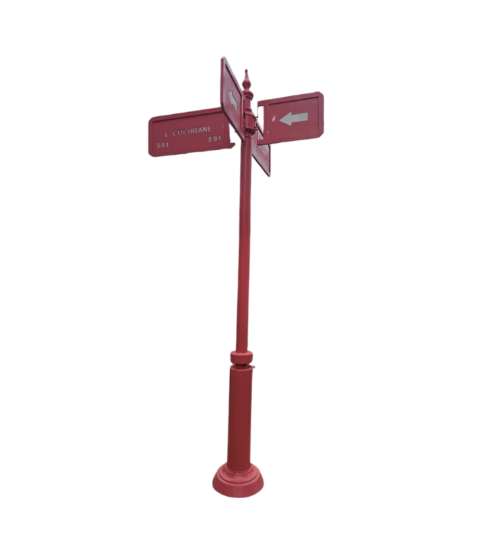 Poste Ornamental señalética